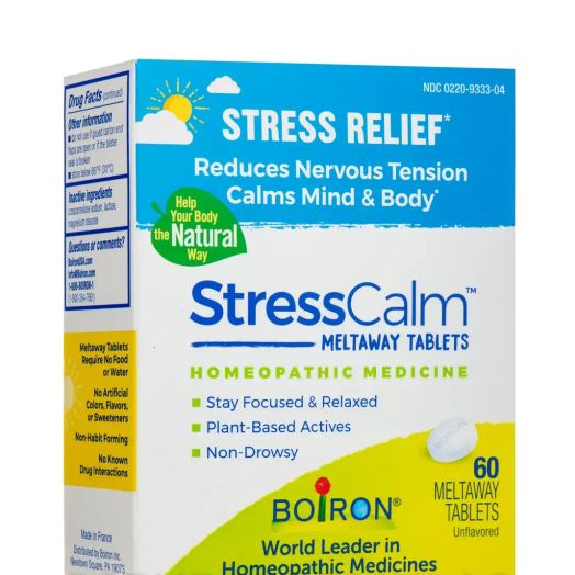 Boiron StressCalm for Relief of Stress, Anxiousness, Nervousness, Irritability, and Fatigue - 60 Count