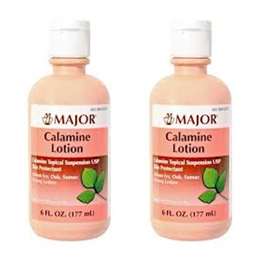 (2 PACK) CALAMINE DRYING LOTION TOPICAL SUSPENSION USP SKIN PROTECTANT 6 OUNCE, , 2 PACK