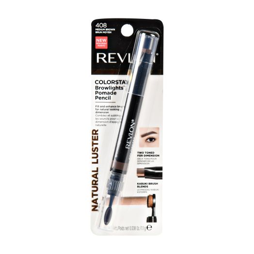 Revlon Colorstay Browlights, Eyebrow Pencil and Brow Highlighter - Medium Brown