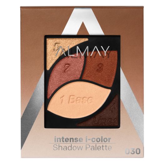 Almay Intense I-Color Enhancing Eyeshadow Palette, Longlasting Primer Enriched Eye Makeup with Antioxidant Vitamin E, Hypoallergenic and Cruelty Free - 010 Brown Eyes