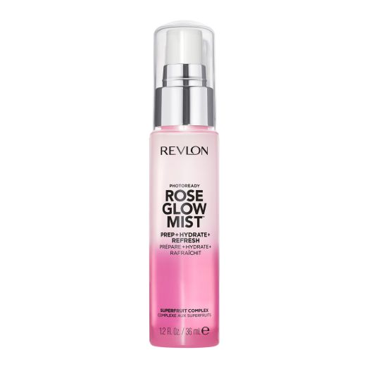 Revlon PhotoReady Rose Glow Mist Face Primer, Prep, Hydrate & Refresh Spray with Sheer Coverage, Infused with Nourishing Oils And Super Fruit Complex
