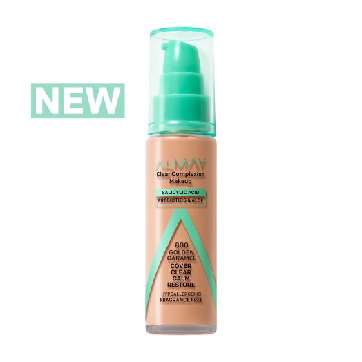 Almay Clear Complexion Foundation, 730 Golden Caramel, 1 fl oz.