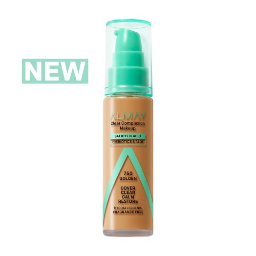 Almay Clear Complexion Foundation, 750 Golden, 1 fl oz.