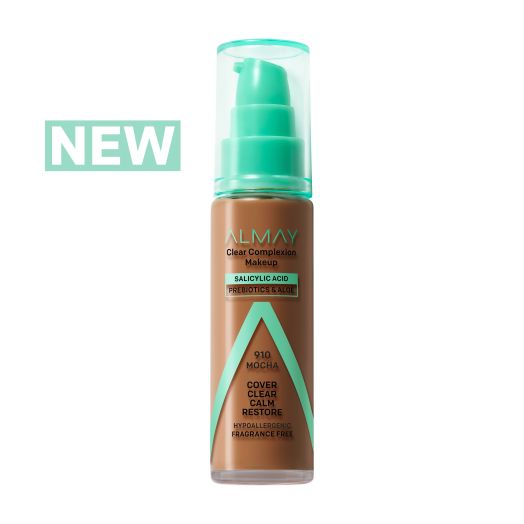 Almay Almay Clear Complexion Foundation, 910 Mocha, 1 fl oz.