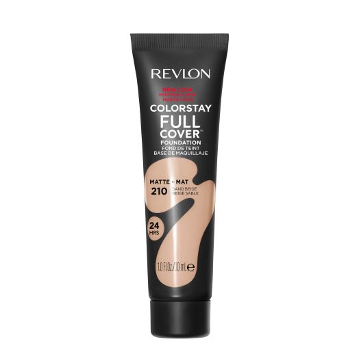 Revlon ColorStay Full Cover Foundation, 210 Sand Beige, 1.0 fl oz