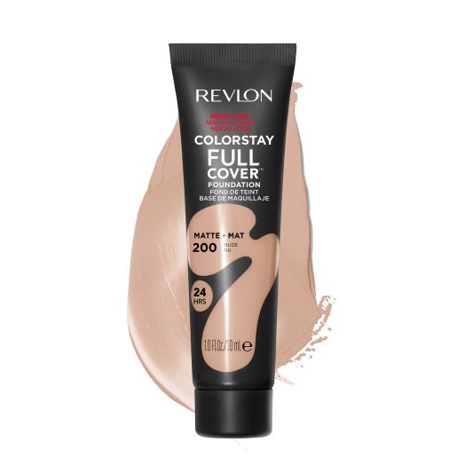 Revlon ColorStay Full Cover Foundation, 200 Nude, 1.0 fl oz