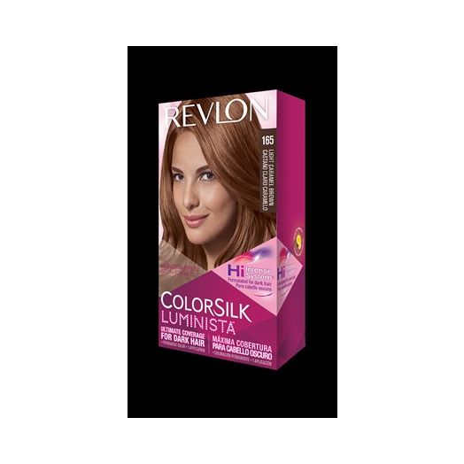 Revlon ColorSilk Luminista, Permanent Hair Color, 165 Light Caramel Brown