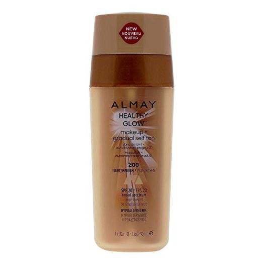 Almay Healthy Glow Makeup & Gradual Self Tan, Light/Medium, 1 fl. oz. SPF 20