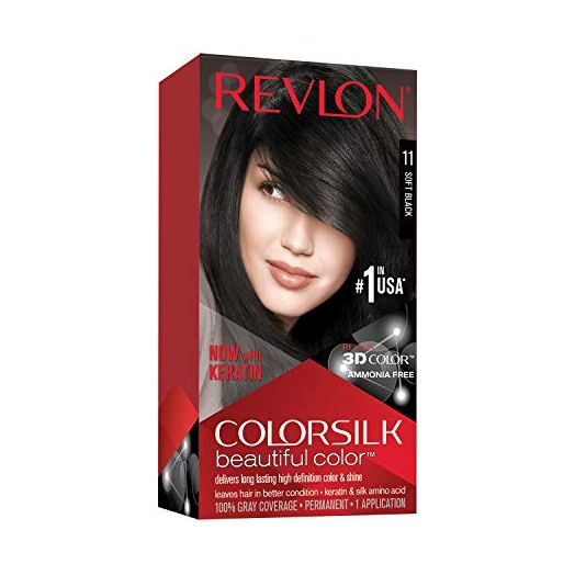 Revlon Colorsilk Permanent Hair Color, 11 Soft Black, 4.4 Oz (Pack of 1)
