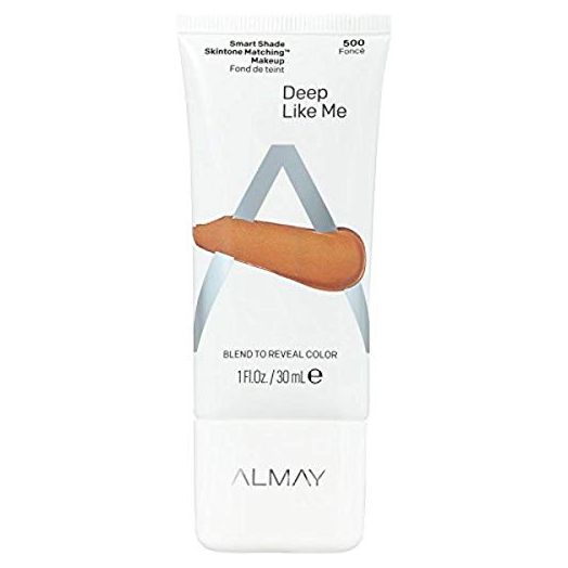 Almay Smart Shade Skintone Matching Makeup, Medium Coverage Natural Finish Foundation with SPF 15, Hypoallergenic, Cruelty Free, -Fragrance Free, Dermatologist Tested, 500 Deep Like Me, 1 oz