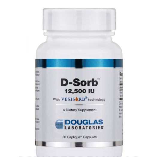 Douglas Laboratories D-Sorb 12,500 IU with Vesisorb Technology - 30 Caplique Capsules