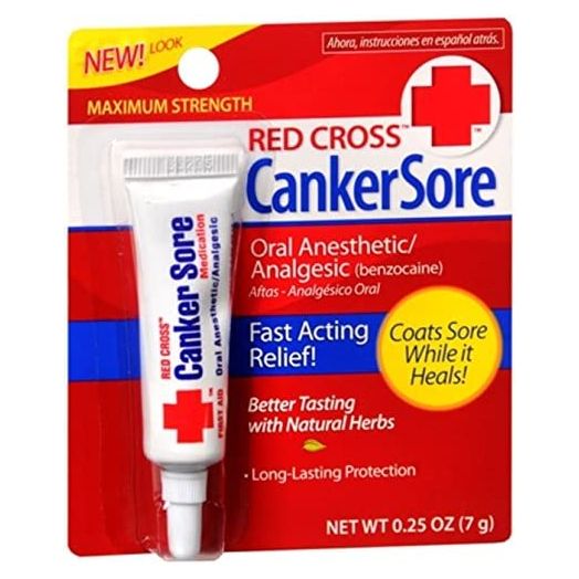 Red Cross Canker Sore Medication 0.25 oz (Pack of 2)