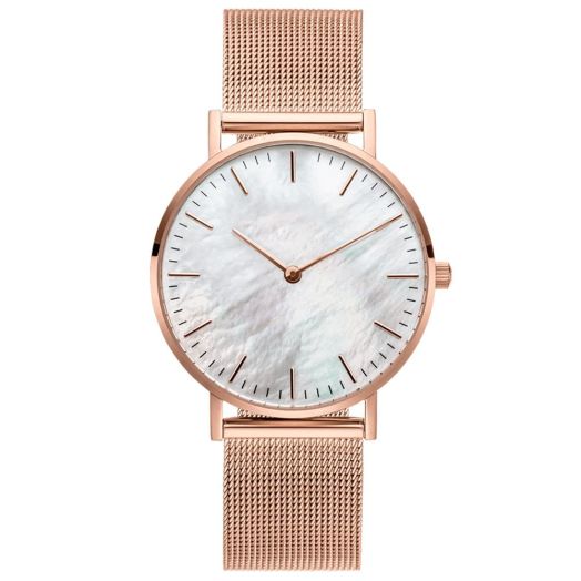 Wrist Watch for Women, Marble Design Style Quartz Analog Women's Watch with Stainless Stell Mesh Strap