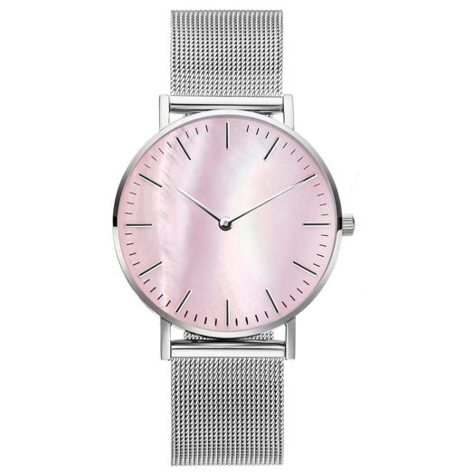 Wrist Watch for Women, Marble Design Style Quartz Analog Women's Watch with Stainless Stell Mesh Strap
