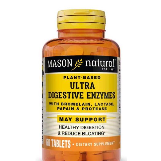 Mason Natural Plant-Based Ultra Digestive Enzymes - 60 Tablets