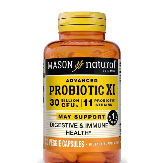 Mason Natural Advanced Probiotic XI - 30 Veggie Capsules
