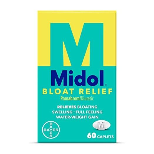 Midol Bloat Relief, Caplets with Pamabrom, 60 Count