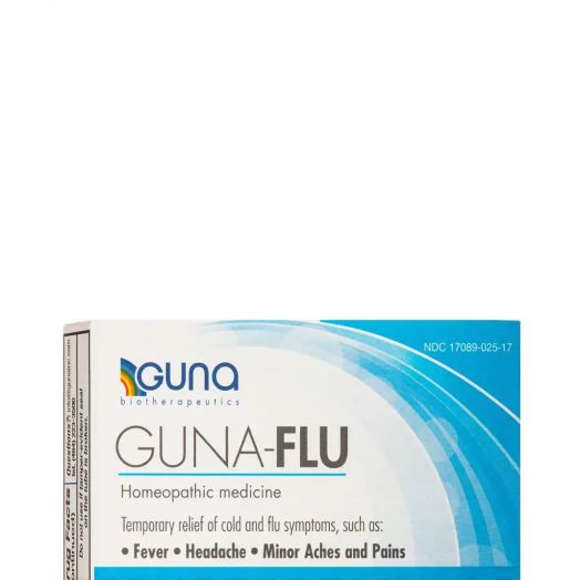 Guna Flu for Relief of Flu-Like Symptoms, Body Aches, Headache, Fever, Chills and Fatigue 6 Tubes