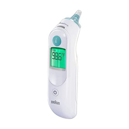 Braun ThermoScan 6, IRT6515 – Digital Ear Thermometer for Adults, Babies, Toddlers and Kids – Fast, Gentle, and Accurate with Color Coded Results