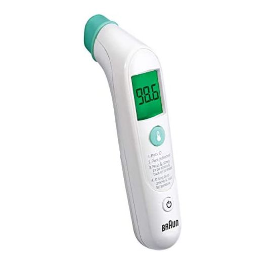 Braun TempleSwipe Thermometer - Digital Thermometer with Color Coded Temperature Guidance - Thermometer for Adults, Babies, Toddlers and Kids