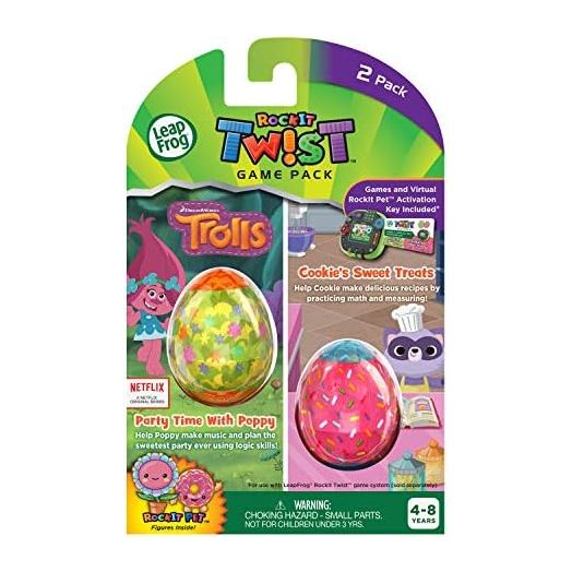 LeapFrog RockIt Twist Dual Game Pack: Trolls Party Time With Poppy and Cookie's Sweet Treats
