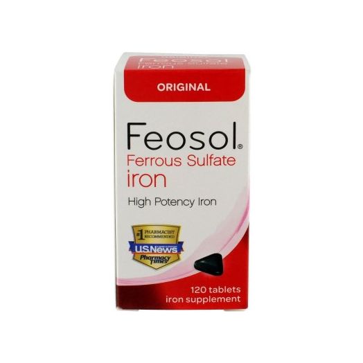 Feosol Original Ferrous Sulfate Iron Tablets, 120 Ct