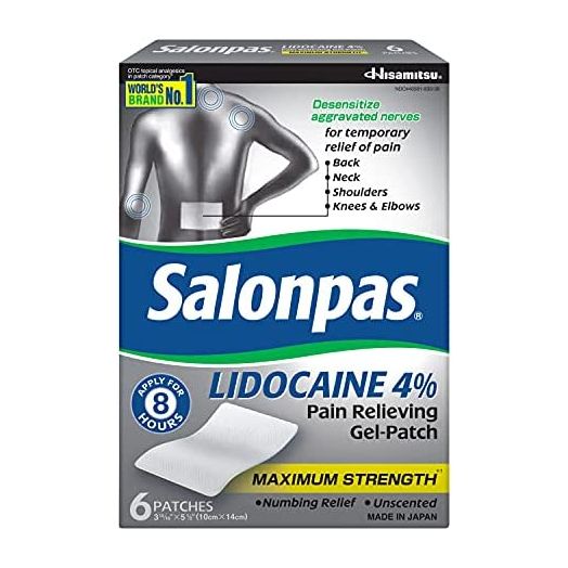 Salonpas, Gel-Patch, 6 count, for Back, Neck, Shoulder, Knee Pain and Muscle Soreness