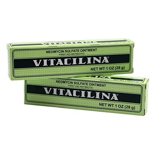 VITACILINA, First Aid Skin Ointment, Helps Treat Minor Scrapes, Cuts, Burns, 2-Pack of 1 Oz, 2 Tubes.