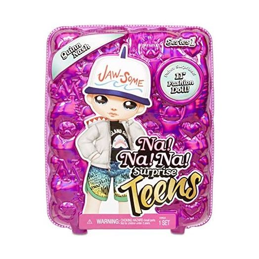 Na! Na! Na! Surprise Teens Fashion Doll – Quinn Nash, 11 Boy Doll, Shark Inspired