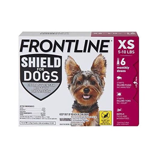 FRONTLINE Shield for Dogs Flea & Tick Treatment, 5-10 lbs