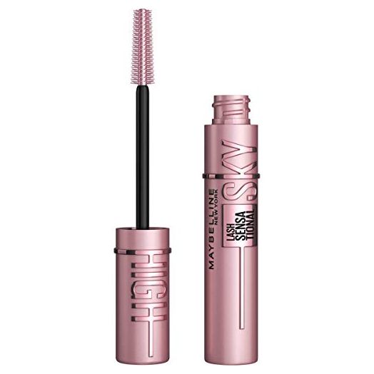 Maybelline New York Sky High Washable Mascara Makeup, Volumizing Mascara, Buildable, Lengthening Mascara, Defining, Curling, Multiplying, Blackest Black, 0.24 fl. Oz