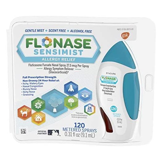 Flonase Sensimist Allergy Relief Nasal Spray Non Drowsy Allergy Medication, Gentle Mist - 120 Sprays