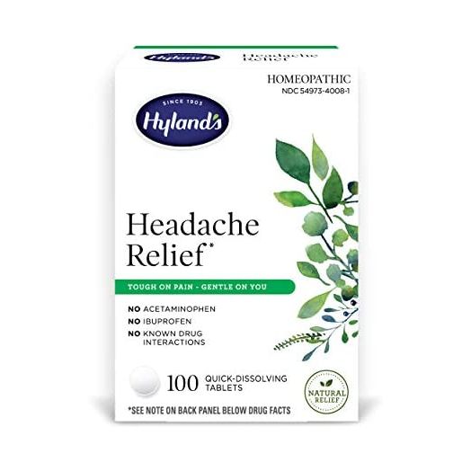 Hyland's Headache and Tension Relief, Natural Pain Medicine, 100 Tablets