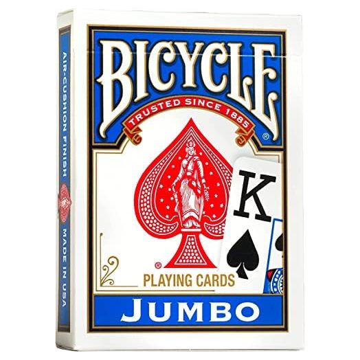 Springbok Bicycle Poker Size Jumbo Index Playing Cards (Colors May Vary)