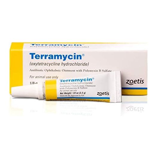 Zoetis Animal Health Terramycin Antibiotic Ophthalmic Ointment 1/8 oz