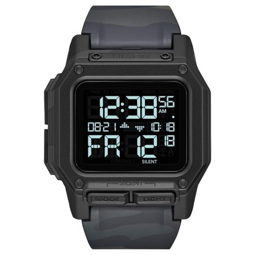 Nixon Men's Regulus A11803015 Black Polyurethane Japanese Automatic Fashion Watch
