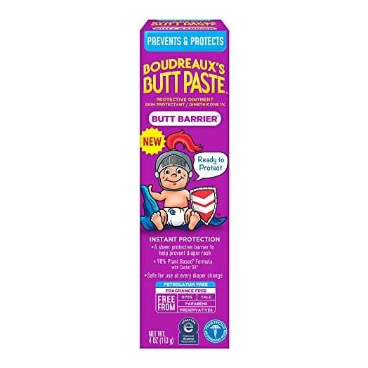 Boudreaux's Butt Paste, Butt Barrier Ointment, Rash Prevention, 4oz tube