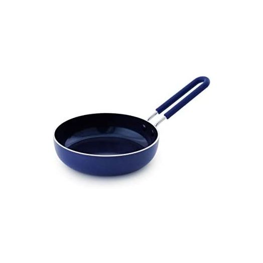 Blue Diamond Cookware Healthy Ceramic Nonstick Mini Egg Pan, Blue