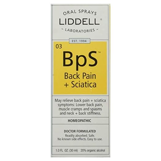 Liddell Homeopathic Back Pain Sciatica Spray, 1 Ounce