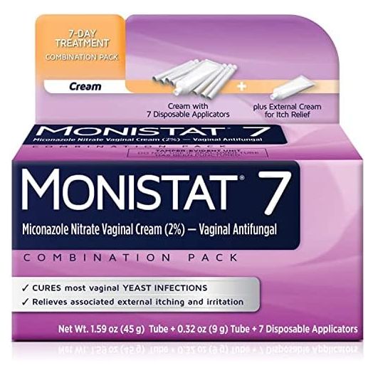 Monistat 7-Day Yeast Infection Treatment | Cream + External Itch Relief Cream