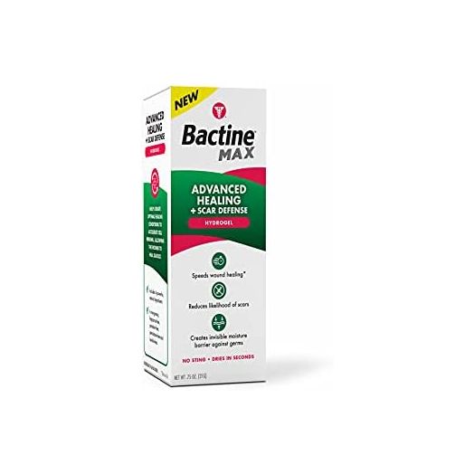 Bactine MAX Advanced Healing + Scar Defense Hydrogel for First Aid Wound Care, 0.75oz