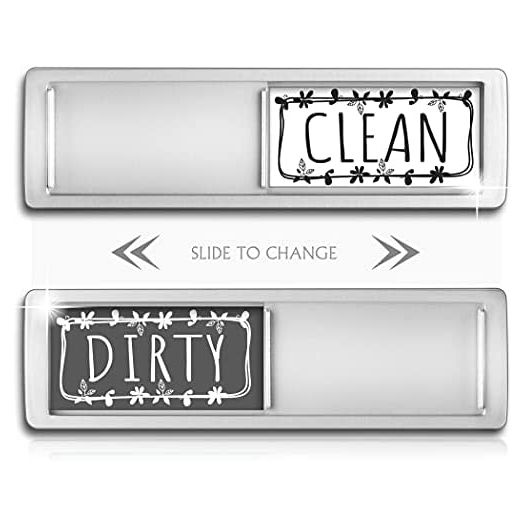 Sperric Dishwasher Magnet, Clean Dirty Sign Indicator For Dishwasher Non-Scratch Easy To Read And Strong Slide For Changing Signs, Sleek And Convenient Design, Heavy Duty Magnet With Optional Stickers
