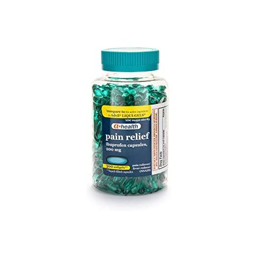 A+ Health Ibuprofen 200 Mg Softgels, Pain Reliever/Fever Reducer (NSAID), Made in USA, 300 Count
