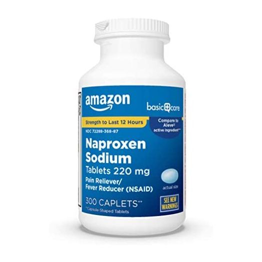 Amazon Basic Care Naproxen Sodium Tablets, 300 Count