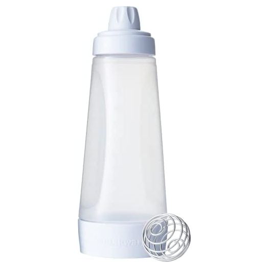 Whiskware Pancake Batter Dispenser and Mixer with BlenderBall Wire Whisk for Cupcakes, Muffins, Crepes, and more