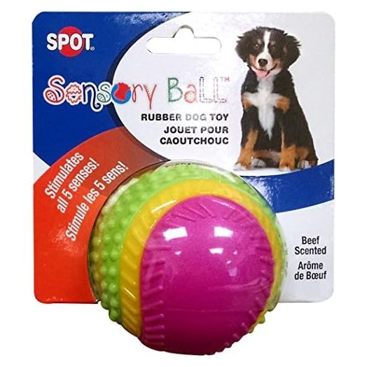 SPOT Ethical Pets Sensory Ball Dog Toy, 3.25", All Breed Sizes
