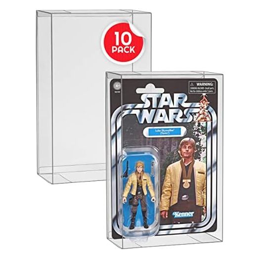 EVORETRO Action Figure Display Case Protector Compatible with Star Wars, Marvel Legends & GI Joe (Carded) 3.75'' Figurine 6/9 (Shallow, 30MM)