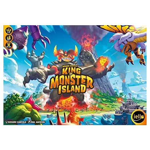 IELLO: King of Monster Island - Strategy Board Game, Sequel of The King of Line, Family Game, Play Cooperatively, Ages 10+, 1-5 Players, 60 Minutes