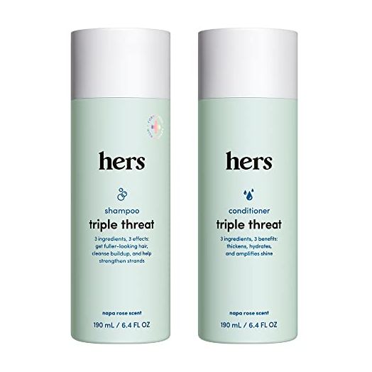 hers Triple Threat Shampoo and Conditioner Set
