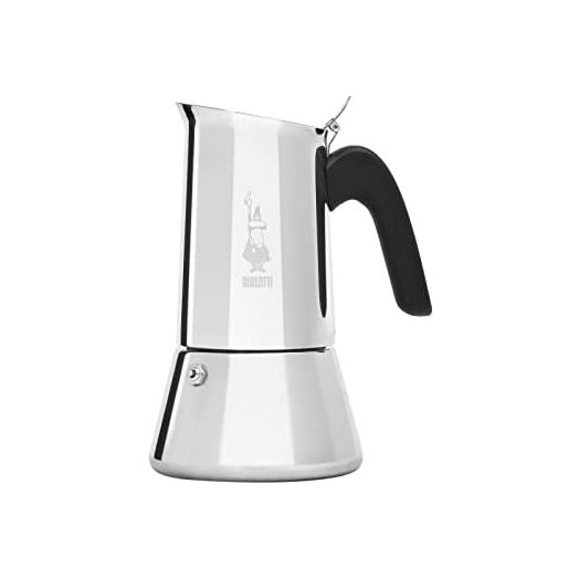 Bialetti Venus 4-Cup Stainless Steel Induction-Capable Stovetop Espresso Maker, Silver